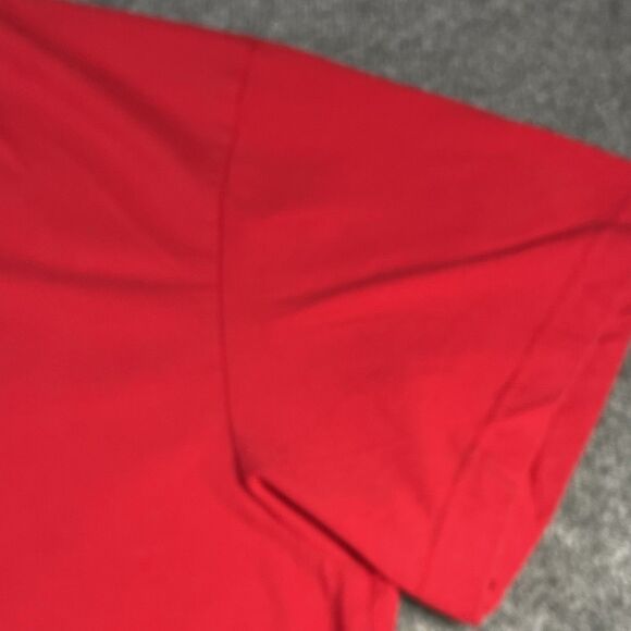 Vintage Polo Ralph Lauren Shirt Mens Red 4XB Big Tall Spell Out Logo Casual 90's - Picture 4 of 16